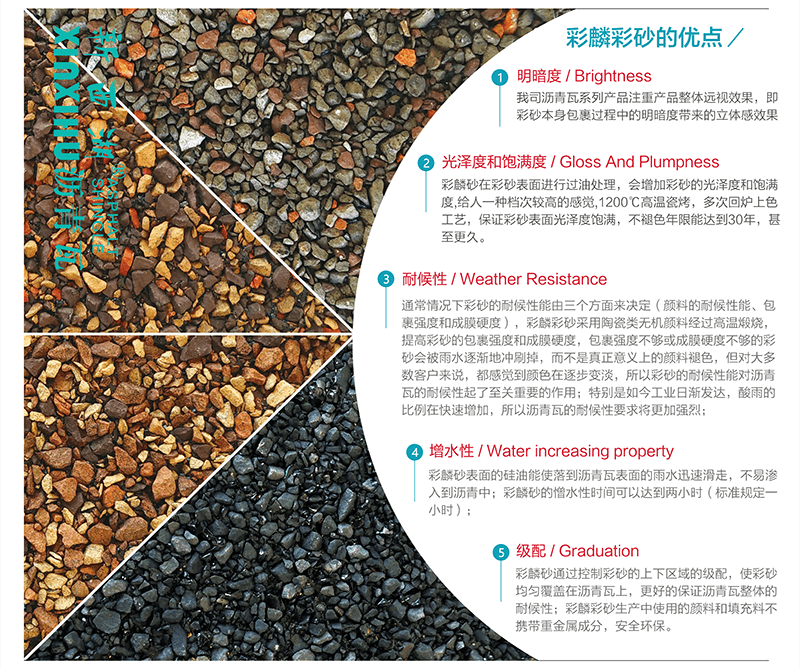 晶達瀝青瓦原料之彩砂簡(jiǎn)介02